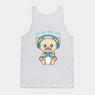 Just one more level, cute dog Tank Top